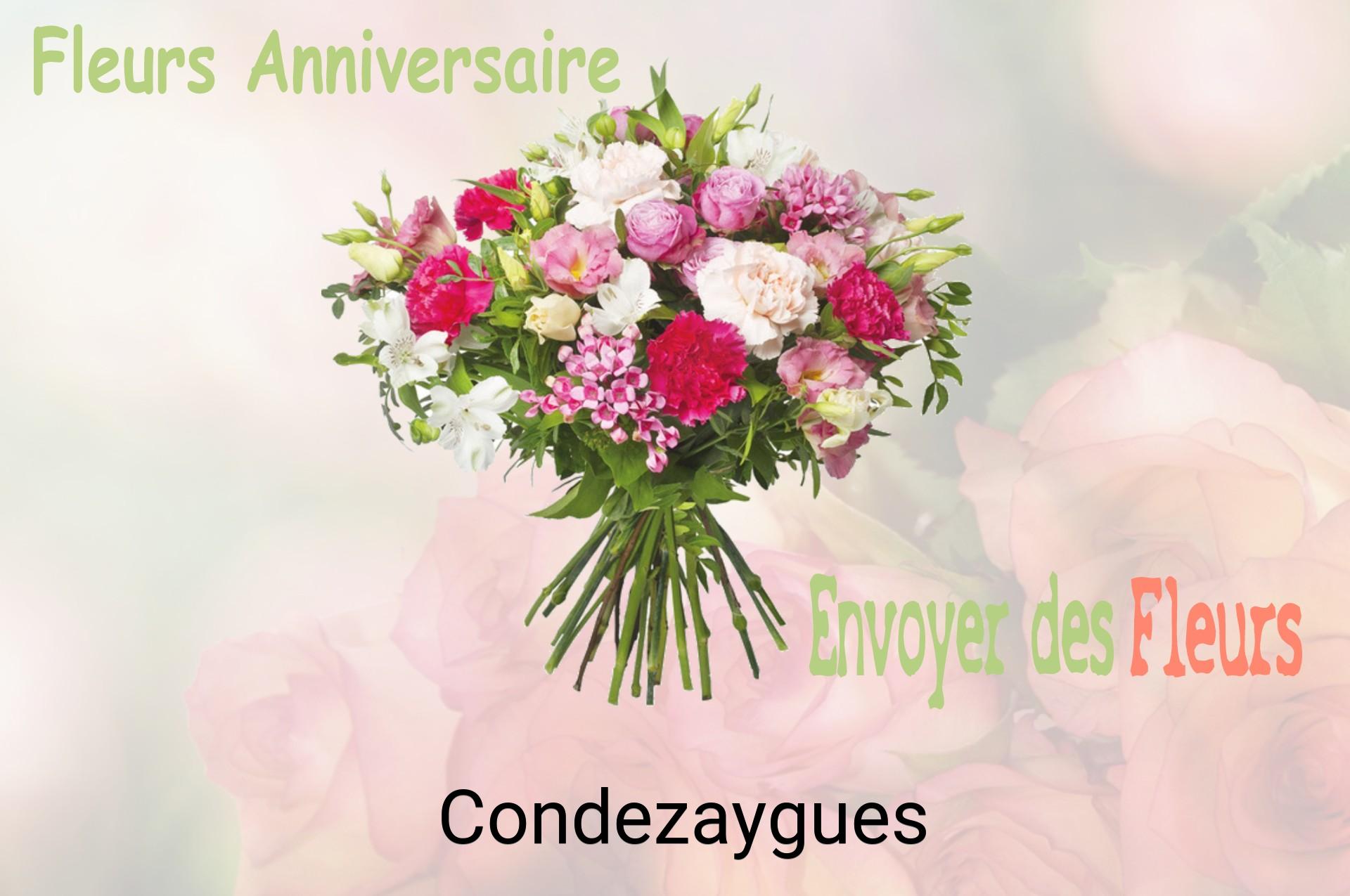 Bouquet de fleurs d’anniversaire livré à Condezaygues